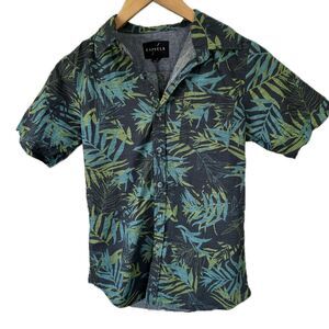 Capsule Boy's 100% Cotton Hawaiian Tropical Button Down Collar Shirt M